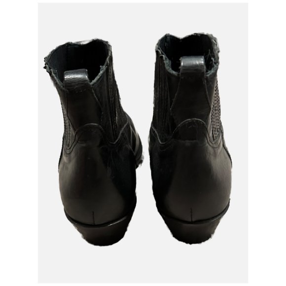 GOLDEN GOOSE Leather Embroidered Accent Western Trend Boots Size: 8 - Picture 6 of 7